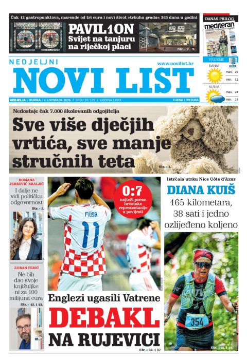 Novi list, 4. listopada 2026.